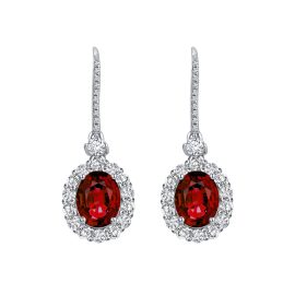 2ct egg-shaped 7*9 earrings European and American light luxury temperament 925 silver high carbon diamond earrings for women